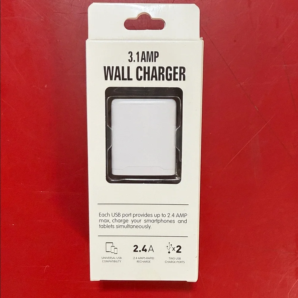 Dual USB Wall Charger 3.1 Amp